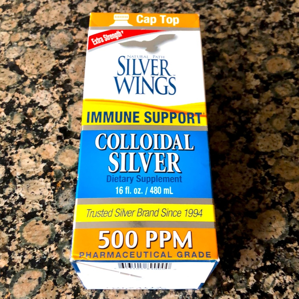 Natural Path Silver Wings Colloidal 500ppm Immune Support Supplement 16 fl.oz.